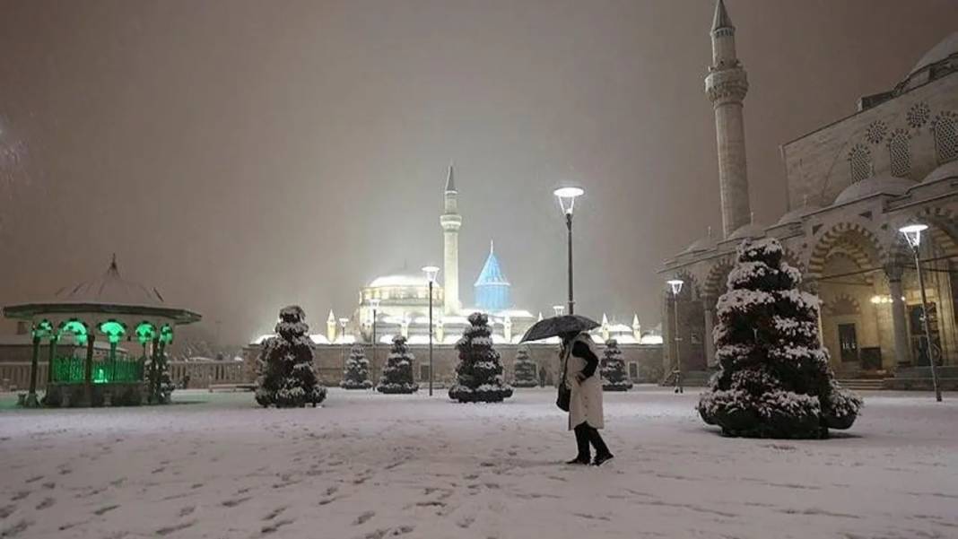 Hava sıcaklığının düşeceği Konya'da kar bekleniyor 7