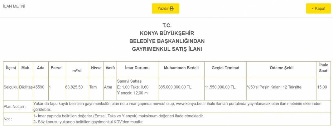 Konya'nın en hızlı gelişen bölgesinde rekor satış! Fiyatı 385 milyon lira 8