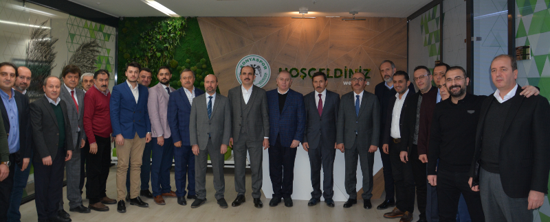 Atiker Konyaspor başkan ve adayları konuk etti