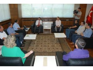 Başkan Özhaseki, Kaskispor Yönetimini Kabul Etti