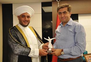 Kerküklü din alimlerinden Kalaycı'ya ziyaret