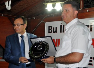 Cihanbeyli kaymakamına veda yemeği