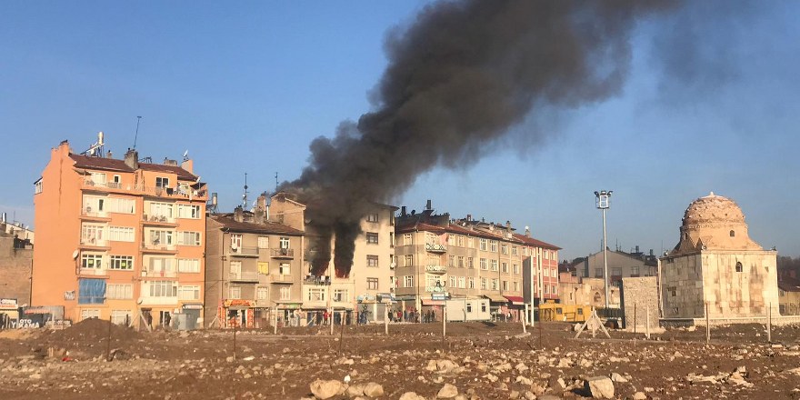 Konya'da ev yangını