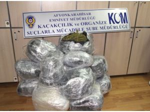 Afyon’da 60 Kilogram Esrar Ele Geçirildi