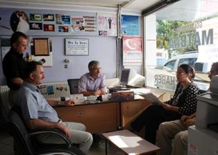 Samancı esnafı ziyaret etti