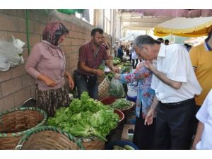 Başkan Çimenoğlu Pazarı Denetledi