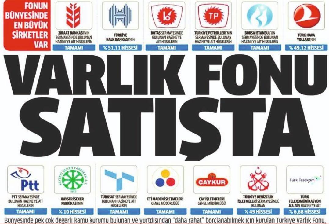 Varlık Fonu resmen satışta!