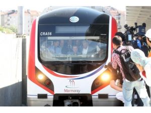 Başbakan, Marmaray Projesinde Test Sürüşü Yaptı