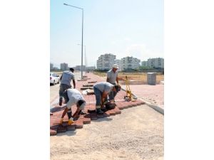 Barış Manço Bulvarı'nda Kaldırım Çalışması Tamamlandı