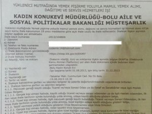 Bolu'da ilan skandalı