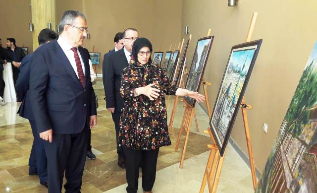 Fatma Kırdar  resim sergisini açtı