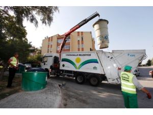 Yenimahalle’de Çöpler Yer Altına İndi