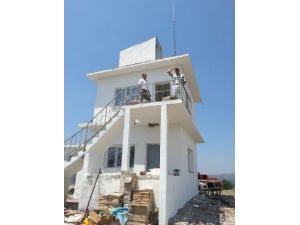 Orhaneli'nde Orman Gözetmele Kuleleri Elden Geçirildi