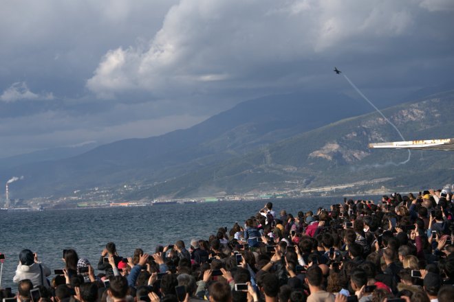 SOLOTÜRK Hatay'da gösteri uçuşu yaptı