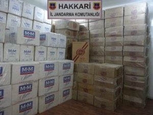 Şemdinli'de 88 Bin Paket Kaçak Sigara Ele Geçirildi