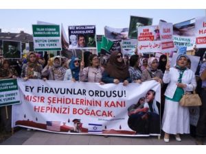 Mısır'daki Katliam, Erzurum'da Protesto Edildi
