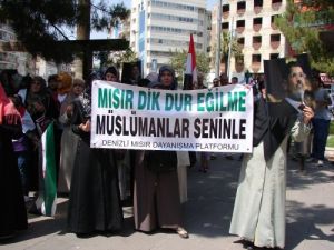 Mısır'daki Katliama Denizli’den Protesto Ve Gıyabi Cenaze Namazı