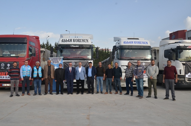 Konya'dan Halep'e un ve gıda yardımı