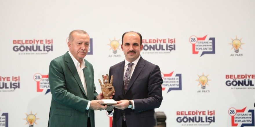 Erdoğan’dan, Başkan Altay’a en yüksek oy ödülü