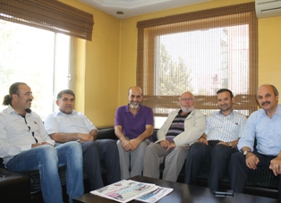 Birol Aydın Merhaba Gazetesi’ni ziyaret etti