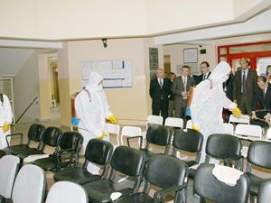 Camiler ve resmi kurumlara dezenfekte