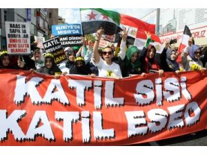 Binlerce Kişi, Mısır Ve Suriye'deki Katliamları Protesto Etti