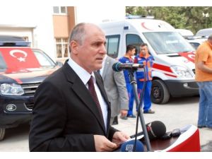 Ambulanslar İlçelere Teslim Edildi