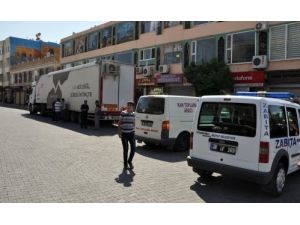 Midyat’ta Kızılay Tır’ına Esnaf Şikayeti