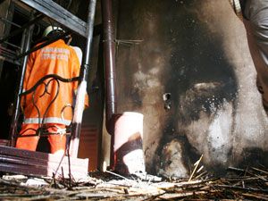 Karaman’da ev yangını korkuttu