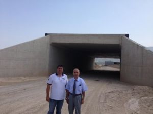 Kaymakam Yurdaer, Otoyol İnşaatını Gezdi