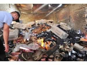 80 Bin Paket Kaçak Sigara Kül Oldu