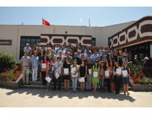 Omü'de Düzenlenen Türkçe Kursuna Katılan Yabancılar İçin Tören Düzenlendi