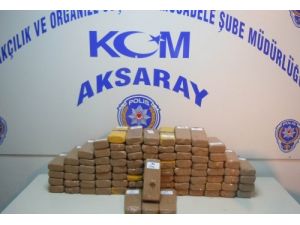 Aksaray’da 46 Kilo Eroin Ele Geçirildi