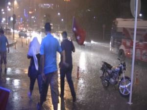 Ereğli'de Şiddetli Yağış Etkili Oldu
