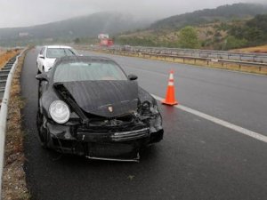 Sergen Yalçın kaza yaptı