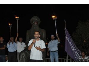 Tunceli'de Meşaleli Barış Kutlaması