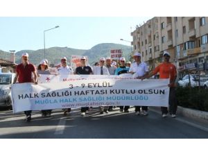 Muğla'da Sağlık İçin Yürüyüş Yapıldı