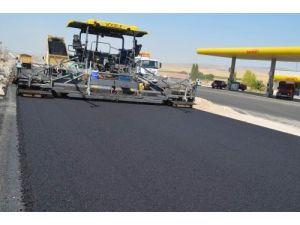 Sarıkaya'da Duble Yolda Asfaltlama Çalışması Başladı