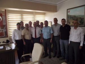 İşadamlarından Kaymakam Koç'a 'Hayırlı Olsun' Ziyareti