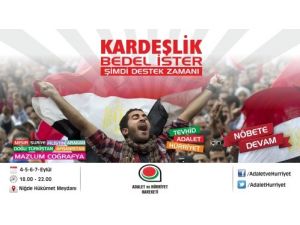 'Adalet Ve Hürriyet Hareketi'nden Hükümet Meydanı’nda Miting