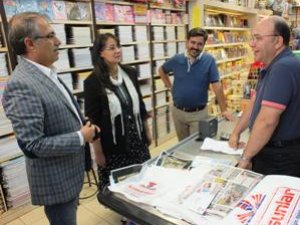 Gülay Samancı esnafları ziyaret etti