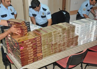 Konya'da 5 bin kaçak sigara ele geçirildi