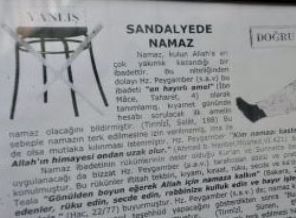 Diyanet'ten 'sandalyede namaz'a müdahale