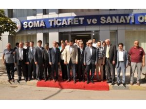 Hisarcıklıoğlu, Soma Ticaret Ve Sanayi Odası'nın Yeni Başkanını Ziyaret Etti