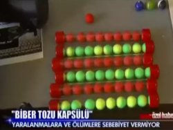 Biber gazı kapsülü yerine toz