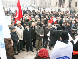 Aksaray’da İsrail’in Filistin soykırımı kınandı