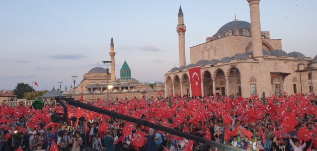 Konya 15 Temmuz'un yıldönümünde meydanlarda!