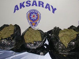 Aksaray'da 11 kilo esrar ele geçirildi