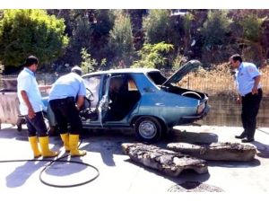Kendi Kendine Hareket Eden Oto Yandı