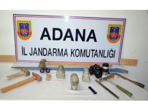 Adana'da Dört Adet Tarihi Eser Ele Geçirildi